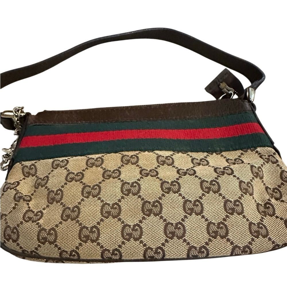Gucci Beige and Brown mini  Bag with Red and Green Accents - Picture 2 of 13